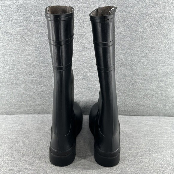 STEEL TOE - Rubber Boots Size 7 Fishing Hunting Black Waterproof MADE IN USA  B1 - Picture 5 of 12